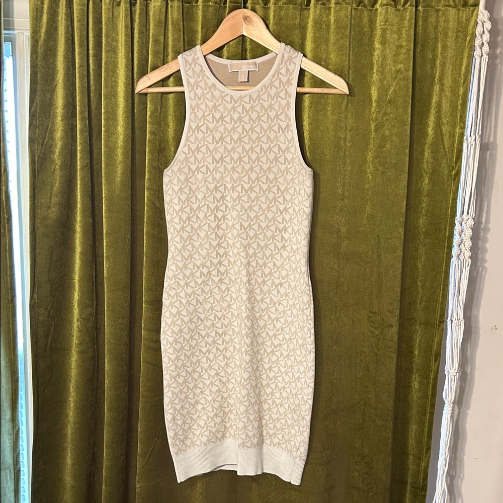 Michael Kors Logo Jacquard Tank Dress